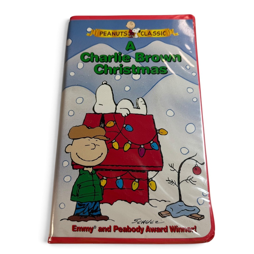 Peanuts A Charlie Brown Christmas VHS Red Clamshell Case 1965 Special Remastered